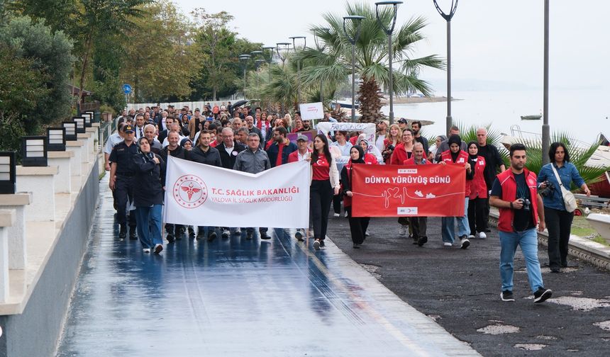 Çiftlikköy’de Sağlıklı Hayat Yürüyüşü yapıldı