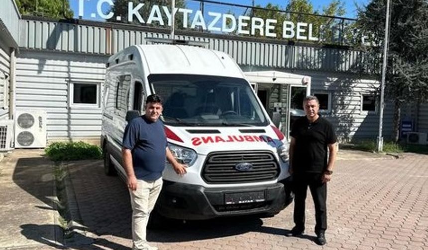 Kaydazdere Belediyesi hasta nakil aracı aldı