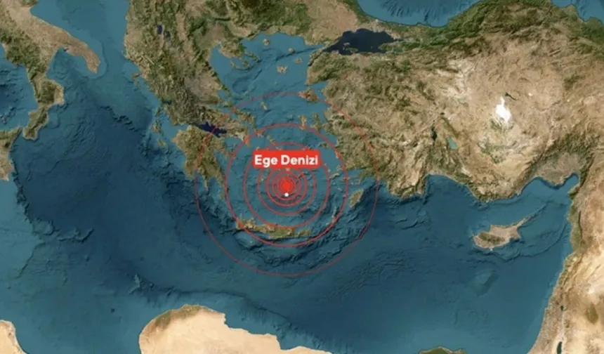 Ege Denizi'nde 6 Büyüklüğünde Deprem! İzmir ve Çevresinde Hissedildi