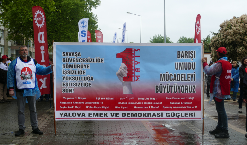 1 Mayıs Emek ve Dayanışma Günü Yalova’da Kutlandı