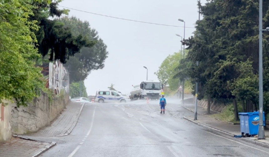 Mazotlu Yol Rampada Felakete Dönüştü