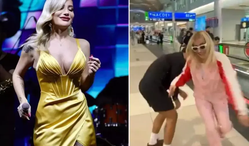 İrem Derici’den Havalimanında Sürpriz Dans Gösterisi