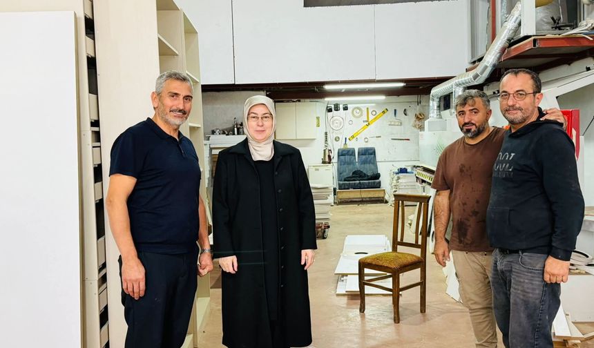 Milletvekili Meliha Akyol’dan Kirazlı Sanayi Sitesi Esnafına Destek Ziyareti