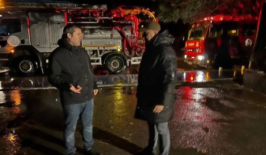 Gece Boyu Süren Yağışlara Anında Müdahale