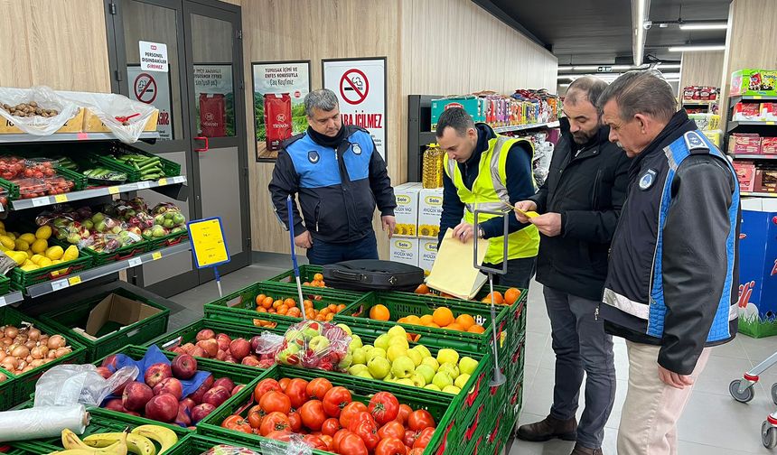 Yalova’da Sebze ve Meyve Satış Noktalarına Künye Denetimi