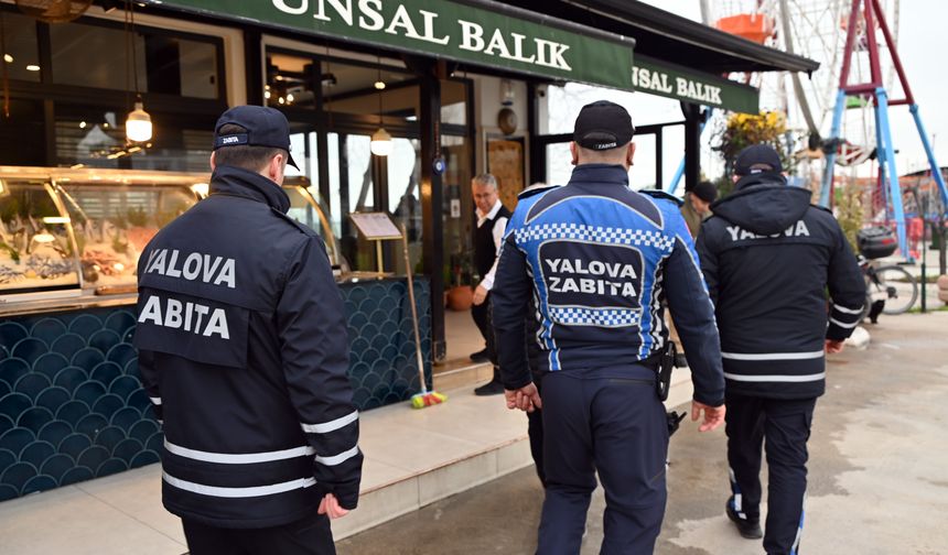 Yalova’da Zabıta Denetimi: Kuver ve Servis Ücretine Sıkı Takip