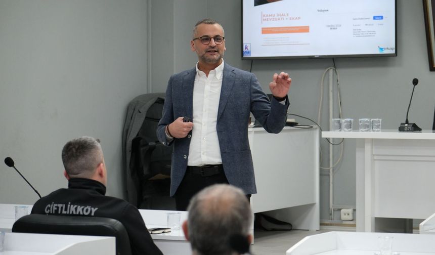 Çiftlikköy Belediyesi Personeline Kamu İhale Mevzuatı Eğitimi Verildi