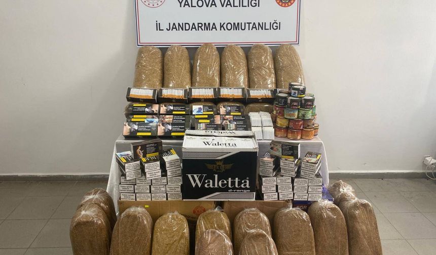 Yalova’da Kaçak Tütün Operasyonu: Tonlarca Bandrolsüz Ürün Ele Geçirildi