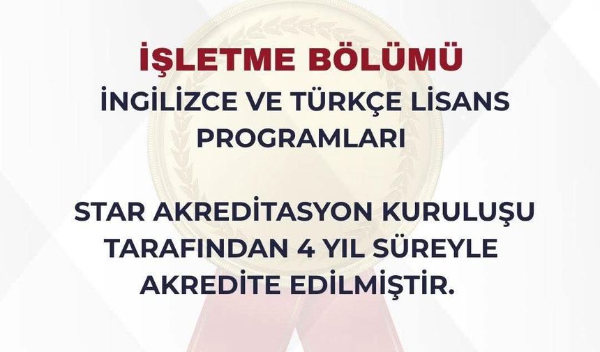 Yalova Üniversitesi İşletme Bölümü 4 Yıl Süreyle STAR Akreditasyonu Aldı SEO Açıklama