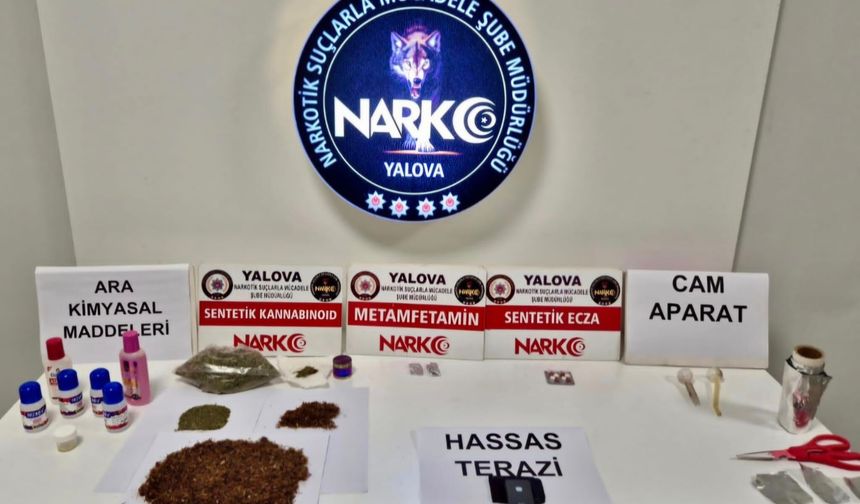 Yalova’da Narkotik Operasyonu: 2 Tutuklama, Çok Sayıda Uyuşturucu Madde Ele Geçirildi
