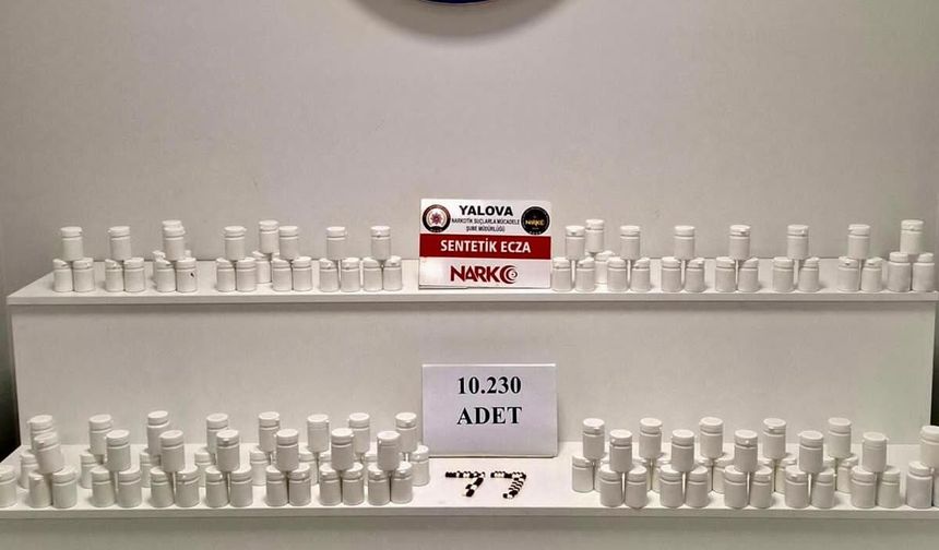 Yalova’da Narkotik Operasyonu: 10 Bin 230 Uyuşturucu Hap Ele Geçirildi, 2 Kişi Tutuklandı