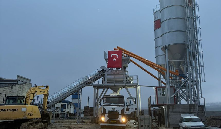 Hınıs’a Beton Santrali Yatırımı: Şiyar Bahtiyar Eren Verdiği Sözü Tuttu