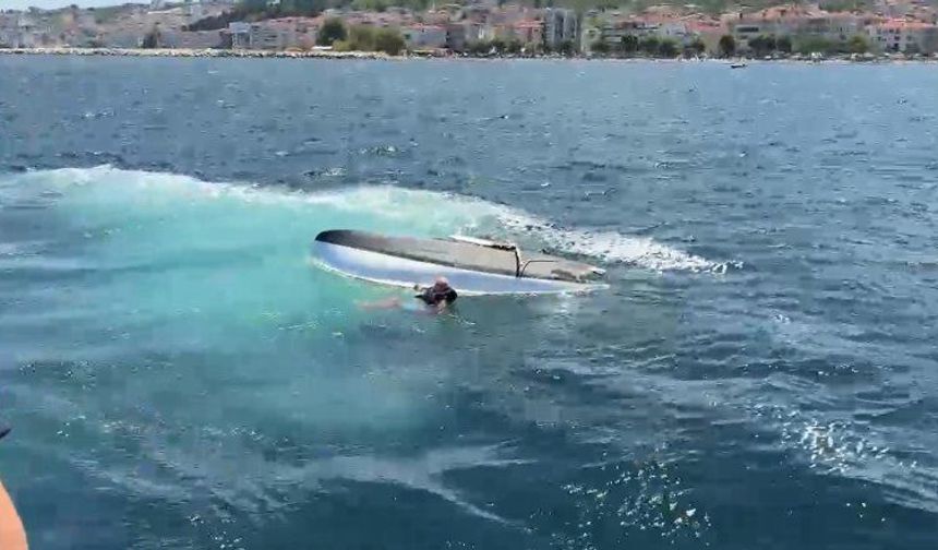Yalova Çınarcık Açıklarında Yelkenli Alabora Oldu! Sahil Güvenlik Can Kurtardı