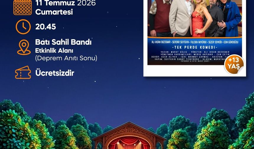 Yalova Belediyesi’nden Ücretsiz Açık Hava Tiyatrosu: Kim Haklı? Oyunu Sahnelenecek