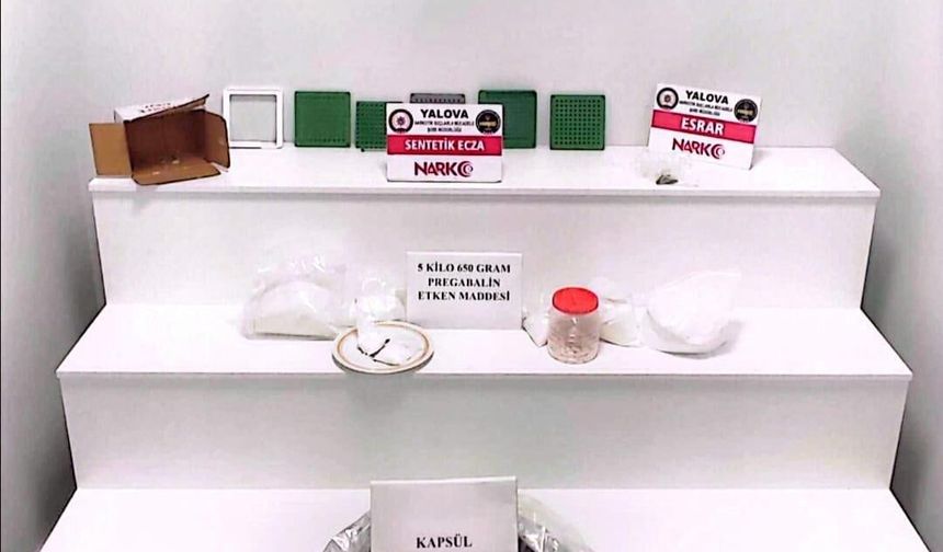Yalova'da Dev Uyuşturucu Operasyonu: 100 Bin Kapsül ve Kilolarca Uyuşturucu Ele Geçirildi
