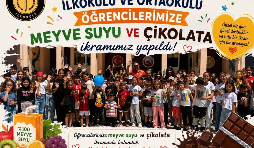 Hacı Ali Saruhan İlkokulu ve Ortaokulu’ndan Yaz Tatilinde Anlamlı Öğrenci Buluşması