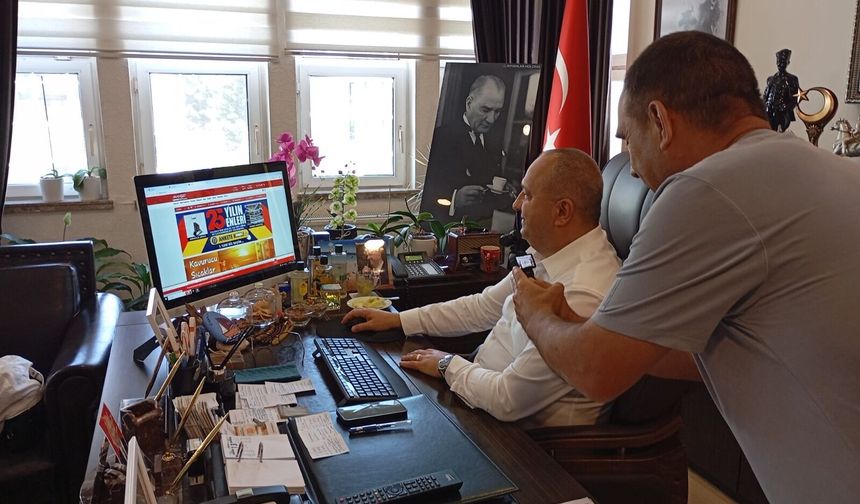 Çınarcık Belediye Başkanı Avni Kurt’tan Manşet Gazetesi’nin 25. Yıl Anketine Destek