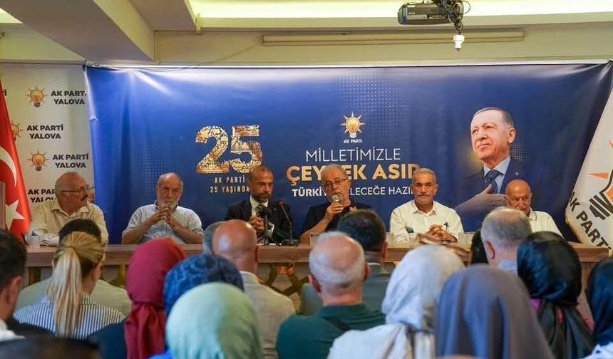 AK Parti Yalova’da 25. Yıl Dönümü: "İlk Günkü Aşkla Devam"