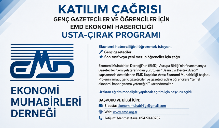 EMD'den Gençler İçin Ekonomi Muhabirliği Eğitimi
