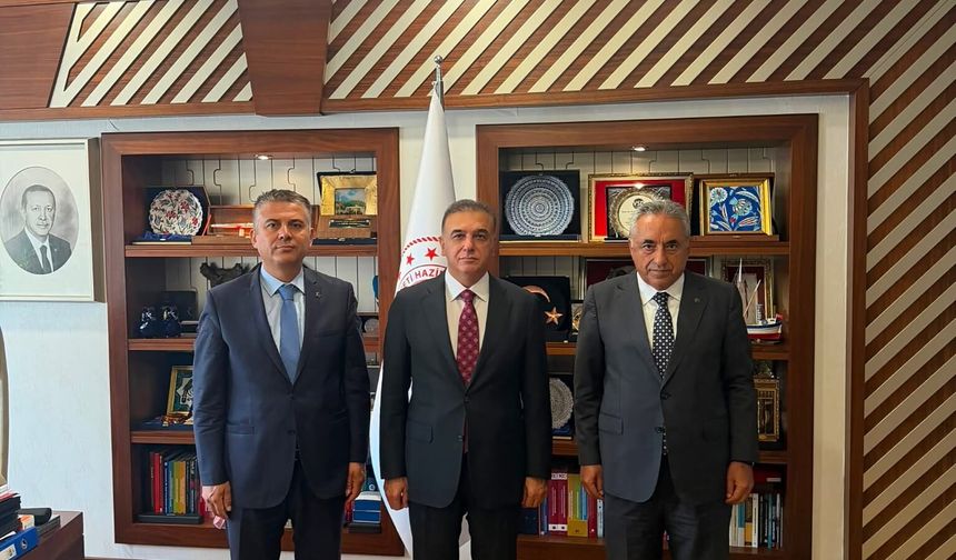 Hazine ve Maliye Bakan Yardımcısı İ. İlhan Hatipoğlu’na Ziyaret: Personel Talepleri ve Sorunları Görüşüldü