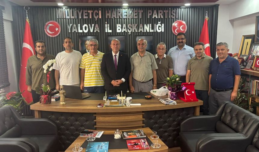 Yalova Sosyal Güvenlik Kurumu ve Türk Büro-Sen Heyetinden İl Başkanlığına Hayırlı Olsun Ziyareti