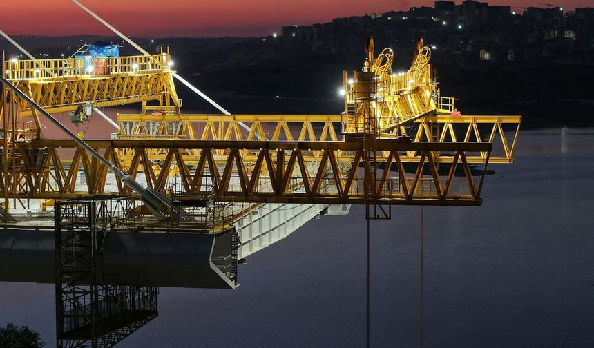 Kanal İstanbul’un İlk Köprüsü Sazlıbosna’da Yükseliyor