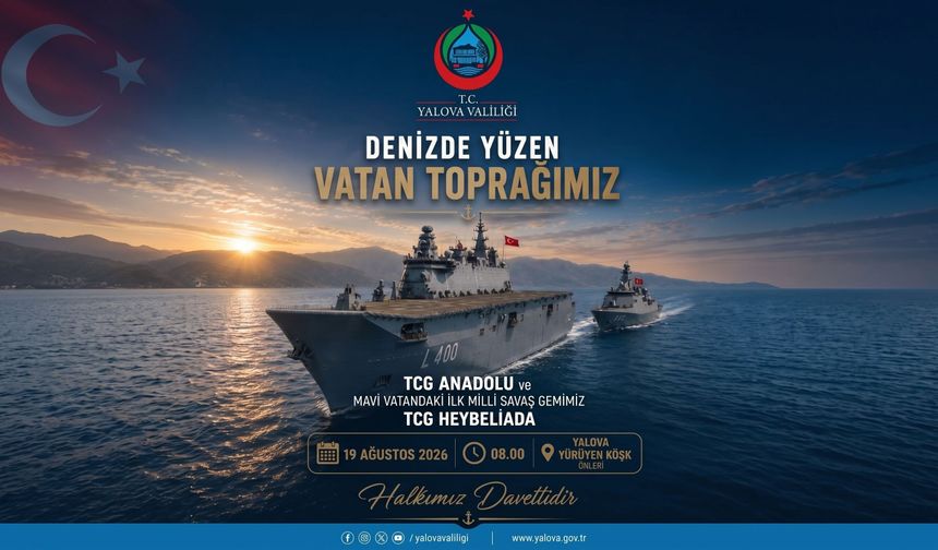 Türkiye’nin İlk Uçak Gemisi TCG ANADOLU Yalova Açıklarında