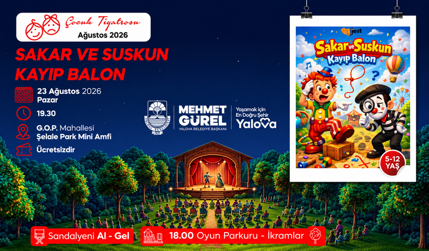 Yalova’da Miniklere Özel Tiyatro Keyfi