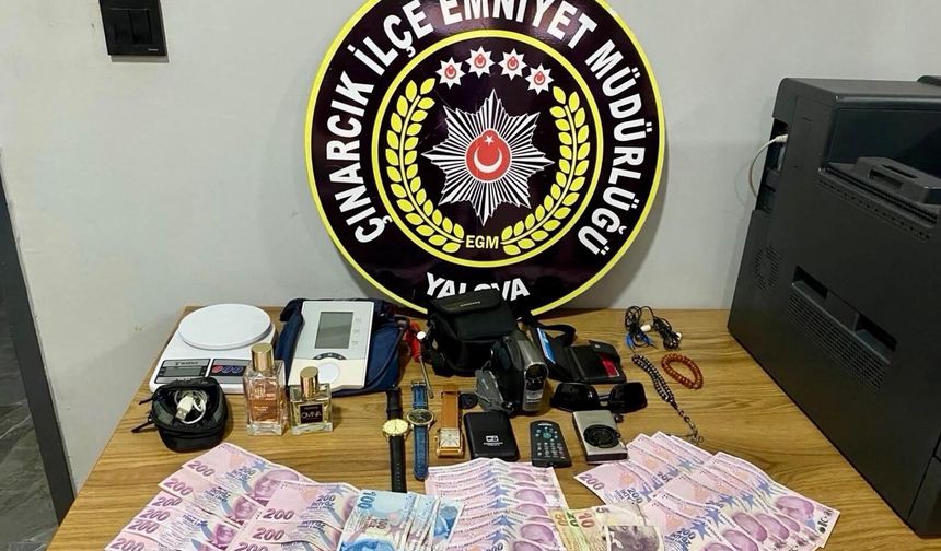 Çınarcık’ta Hırsızlık Operasyonu: 1 Şüpheli Tutuklandı