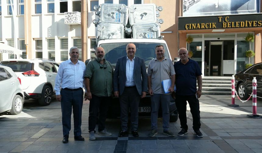 Çınarcık Belediyesi’ne Çevreci Belediyeler Birliği’nden Hibe Desteği