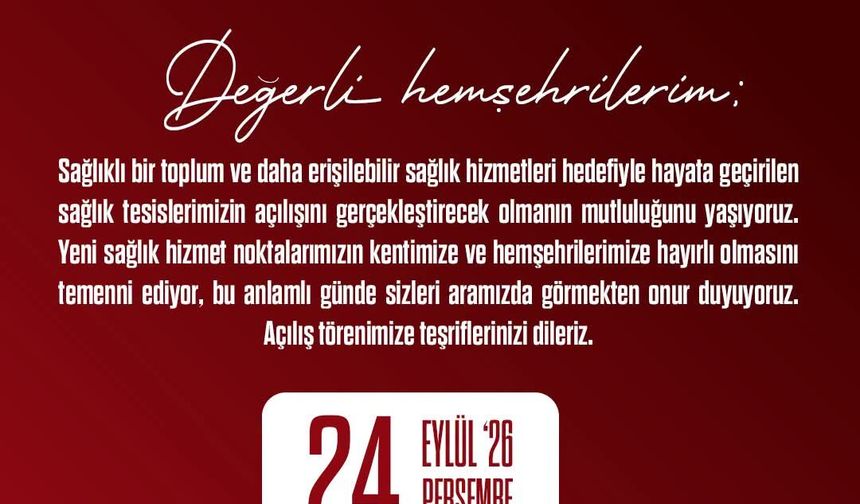 Yalova’ya İki Yeni Aile Sağlığı Merkezi Açılıyor: Tarih ve Adresler Belli Oldu