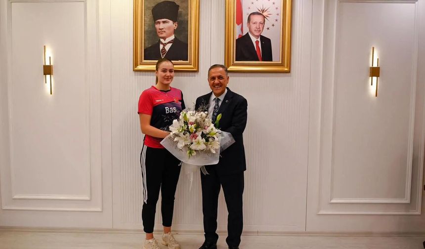Ece Haraç’a Valilikte Tebrik: Hedef 2028 Olimpiyatları