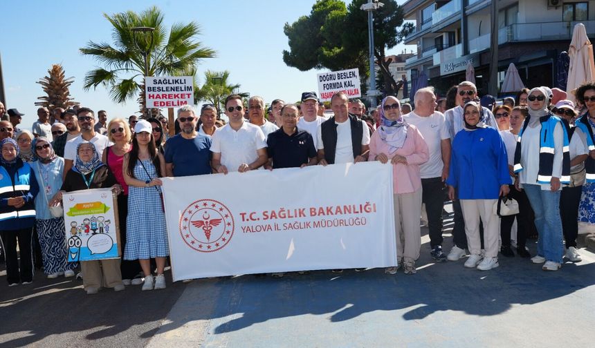 Çiftlikköy’de Halk Sağlığı Haftası’nda “Bedenini Dinle, Harekete Geç” Yürüyüşü