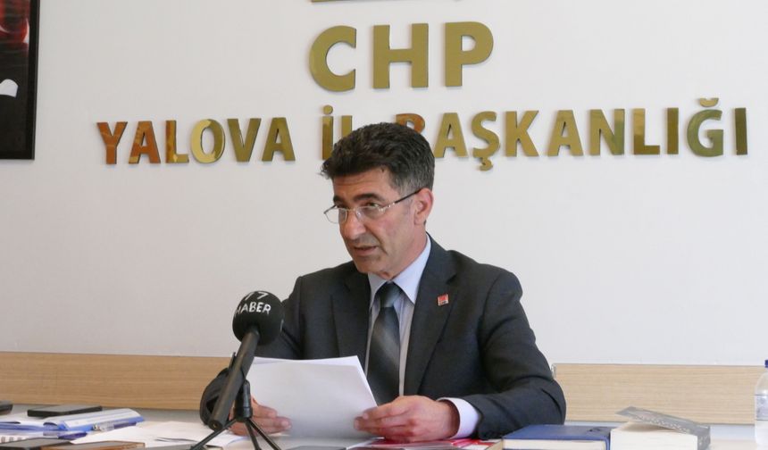 CHP Yalova İl Başkanlığı'ndan Basın Toplantısı: Komisyon Kararları Yargıya Taşınıyor