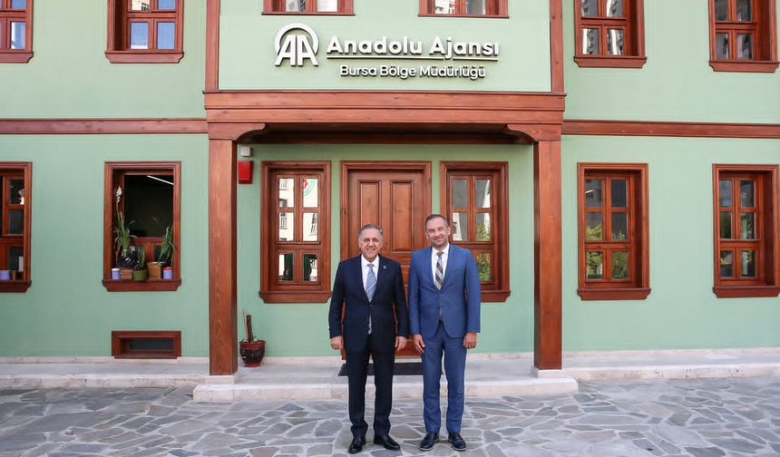 Anadolu Ajansı Bursa Bölge Müdürü Erdinç Aksoy’a İade-i Ziyaret
