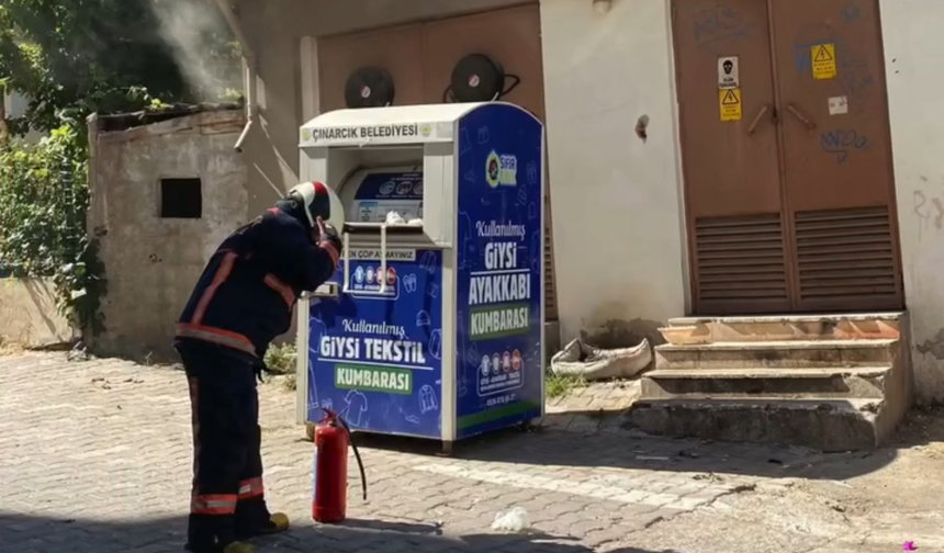 Taşliman Mahallesi’nde Trafo Yangını! İtfaiye Hızla Müdahale Etti
