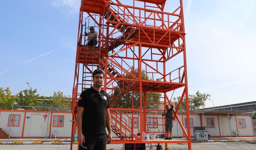 Çiftlikköy’de Afet Eğitim Kulesi Tamamlandı