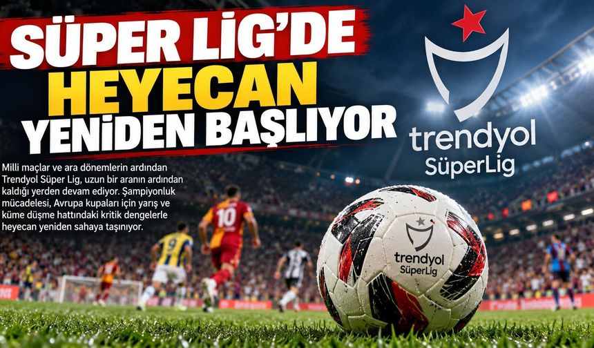 Süper Lig’de Heyecan Yeniden Başlıyor: Gözler 7. Hafta Maçlarında