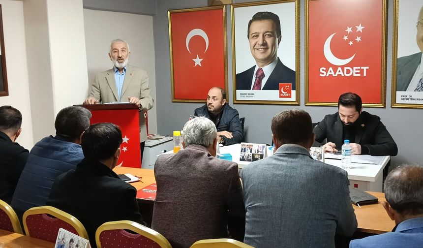 Saadet Partisi Yalova’da Birim Başkanları Toplandı: Gündem Yol, Altyapı ve Gençlik