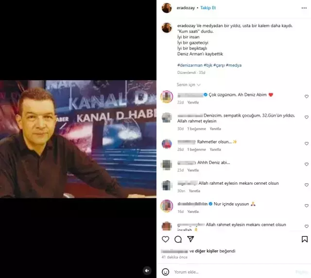 Gazeteci Deniz Arman Hayatini Kaybetti 18296694 6728 O