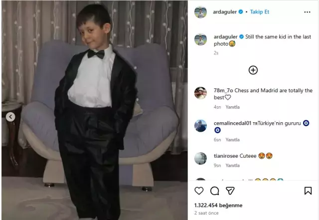 Arda Güler Çocukluk Fotoğrafını Paylaştı