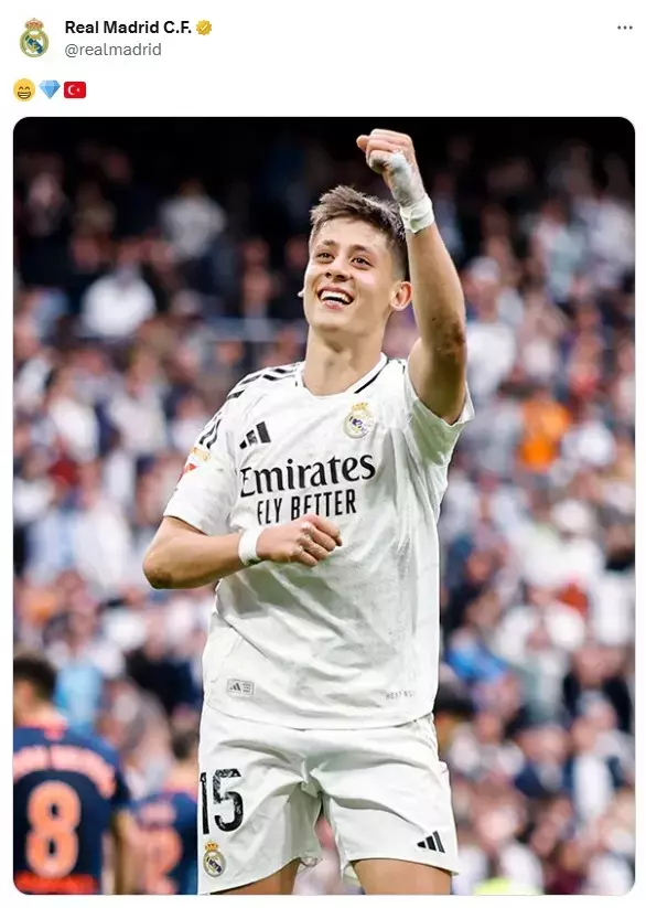 Real Madrid Den Arda Guler Paylasimi Turk Elmasi 18593477 464 M
