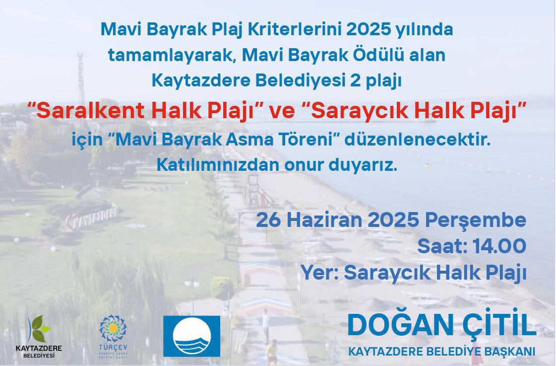 Kaytazdere’de Mavi Bayrak Sevinci