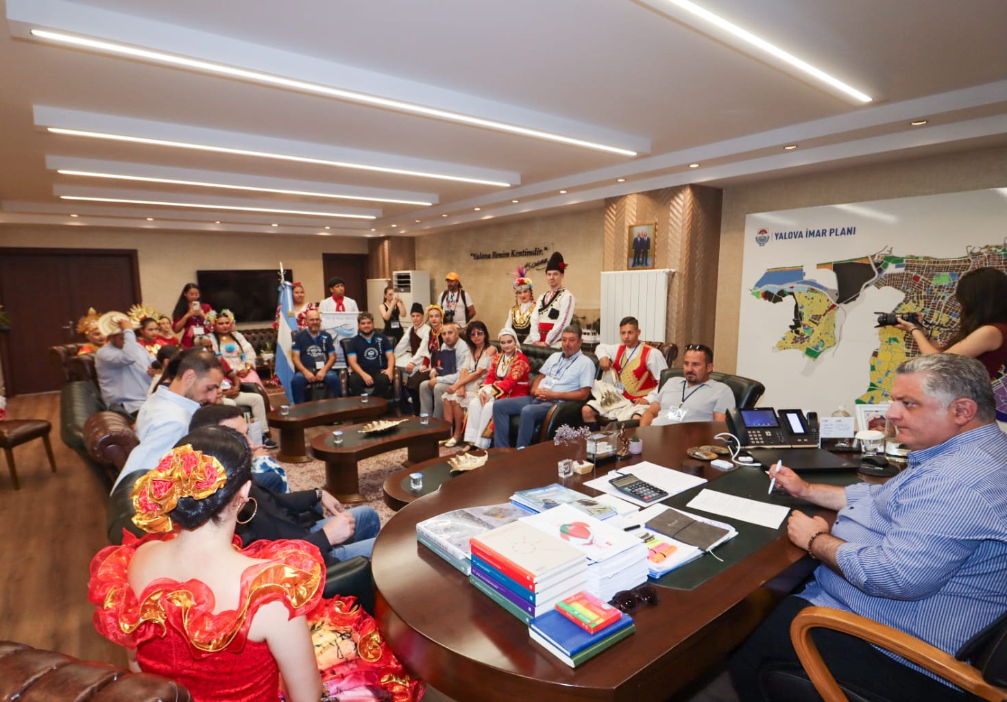 Başkan Gürel, Tufag Festival Ekiplerini Ağırladı2