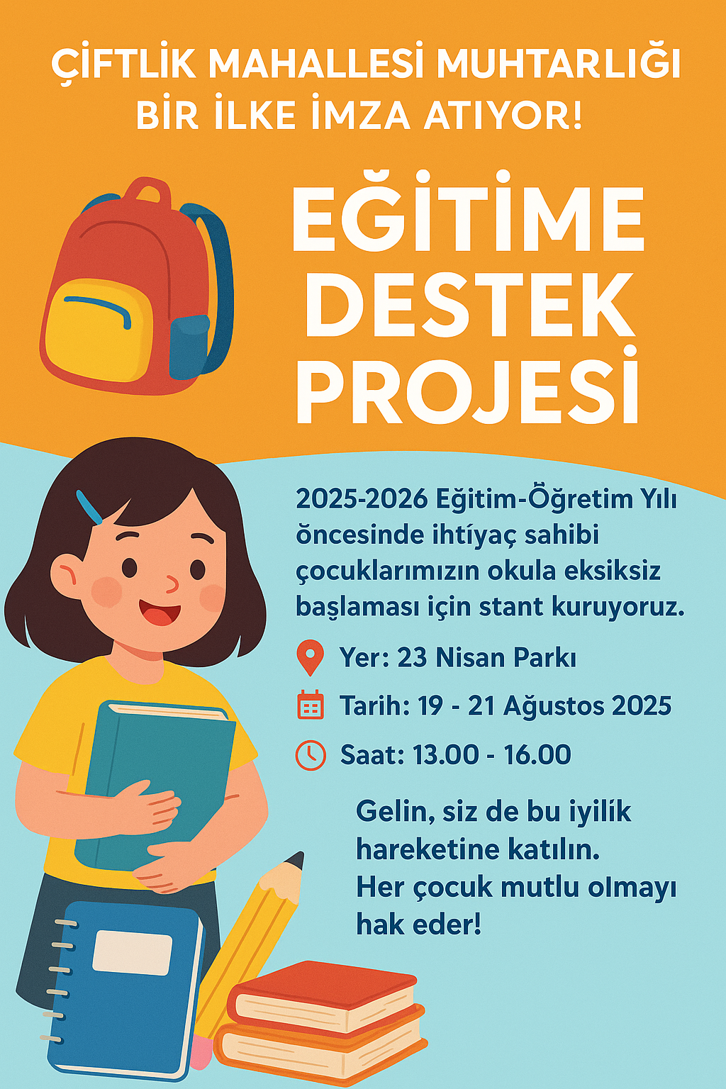 Eğitim Kırtasiye desteği