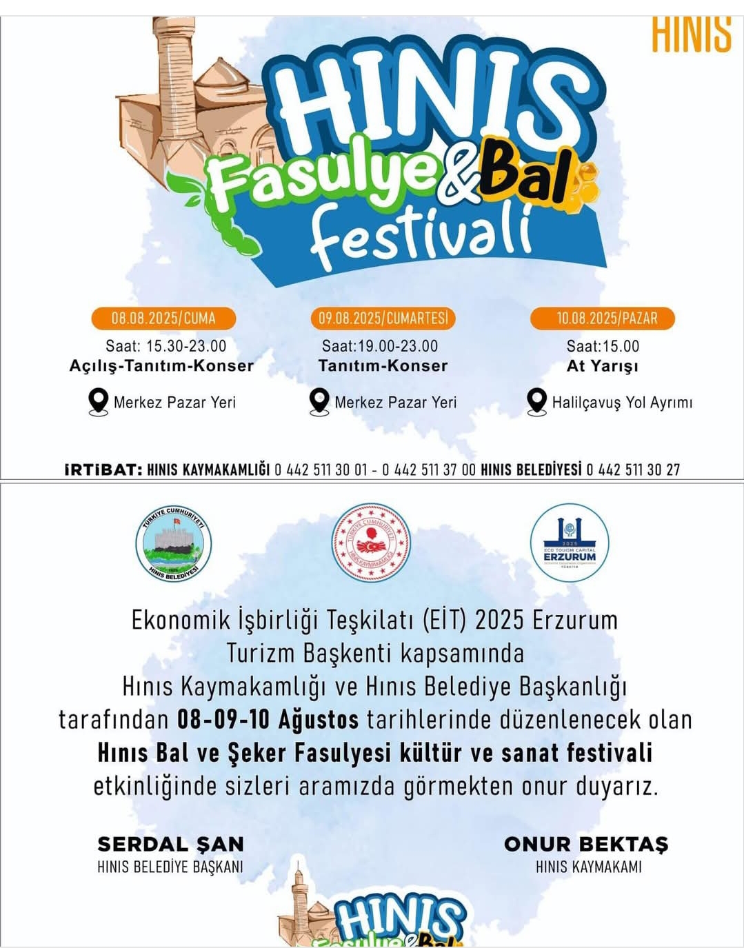 Hınıs bal ve fasülye festivali