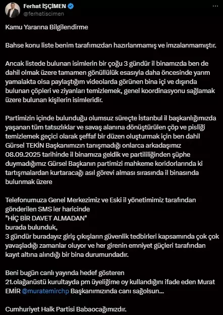 Gursel Tekin In Hazirladigi Izin Listesi Icin 19033960 3726 M