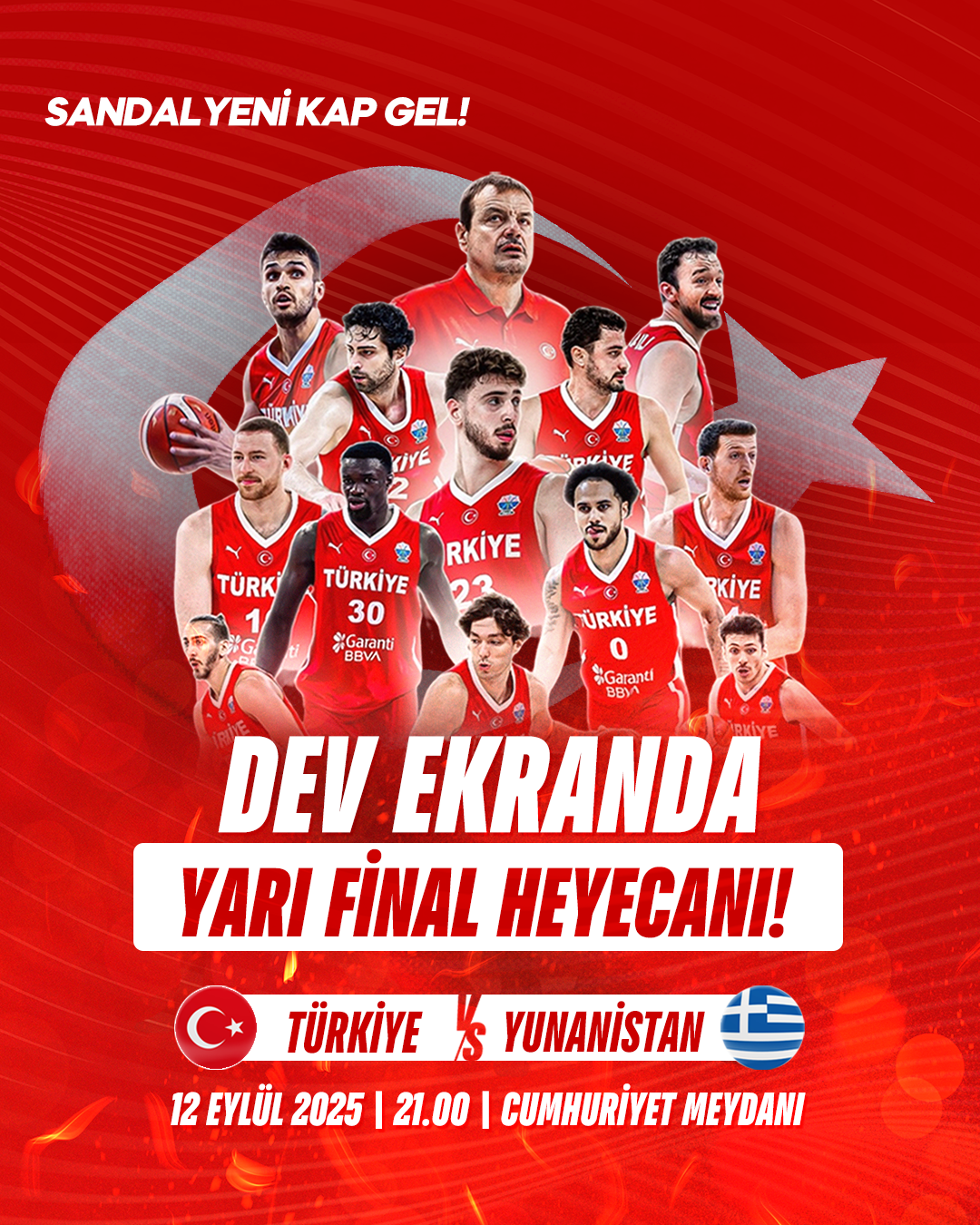 Milli Maç Dev Ekran Yarı Final