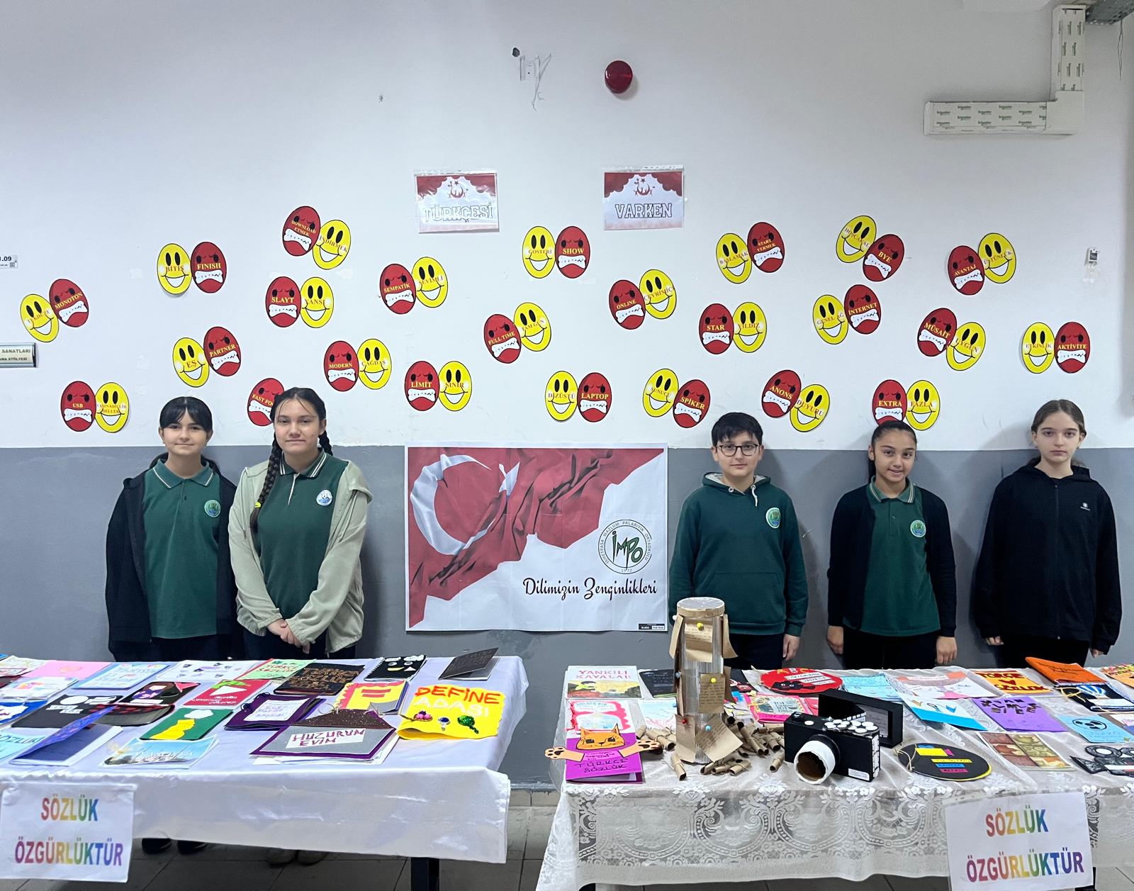 Çocukların üretimleri sergioldu