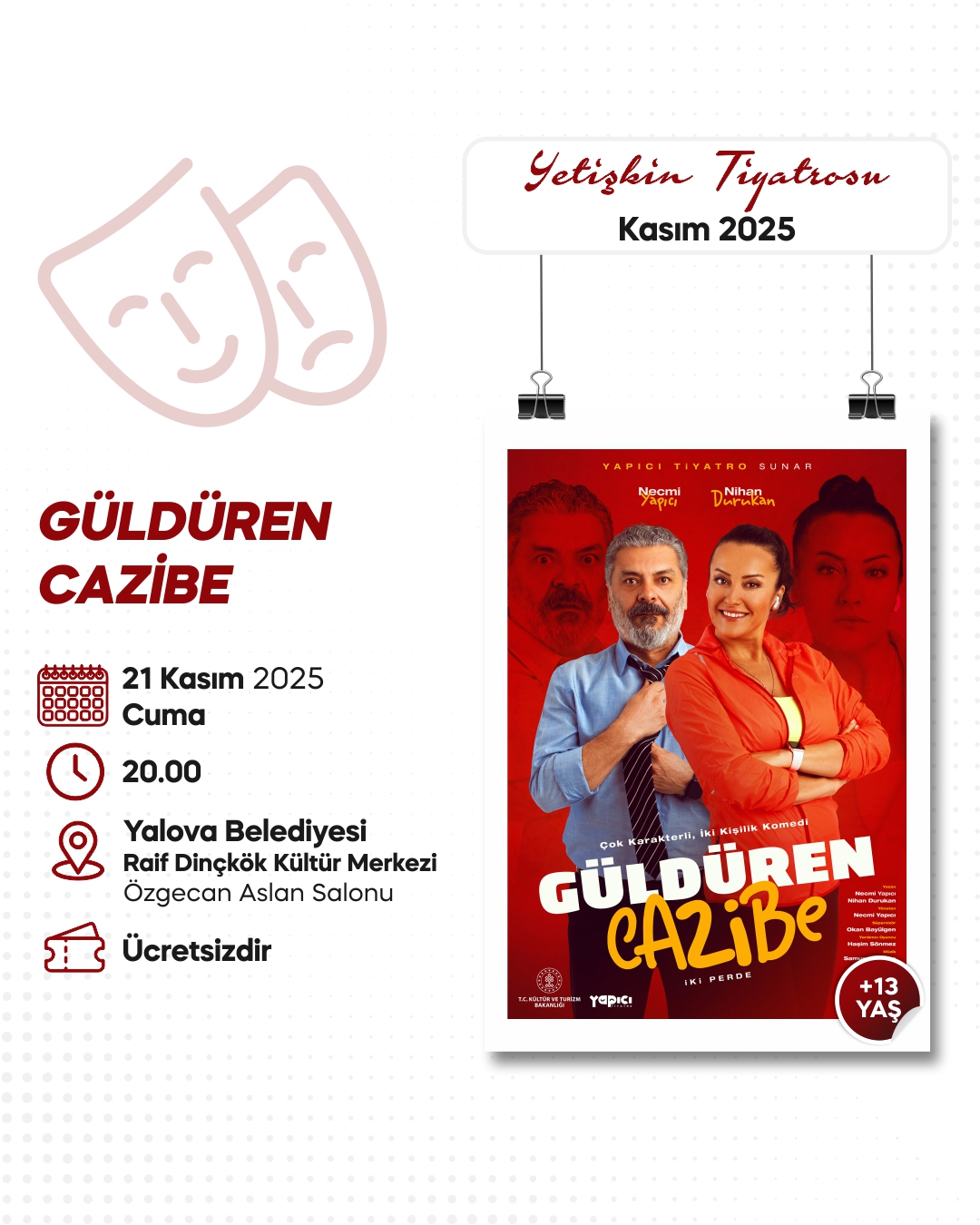 21 Kasım Güldüren Cazibe Logosuz